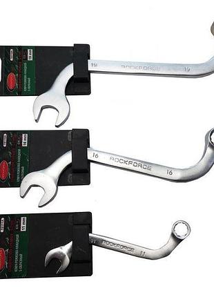 Ключ рожково-накидний s-образний 15мм на пластиковому тримачі