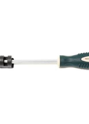 Отвертка крестовая силовая магнитная под ключ "profi" s2 ph2.0х125мм,на пластиковом держателе rockforce