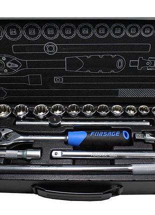 Набор инструментов 24 предмета 1/2" (12гр.)(10-32мм) forsage f-4246-9m