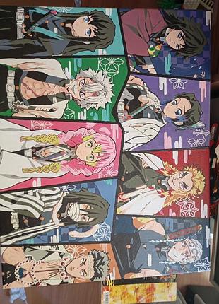 Картина разрисована по номерам 40х50 покрита лаком