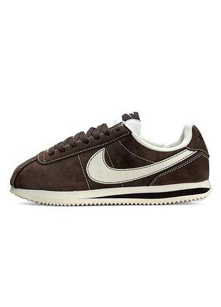 👟 жіночі кросівки nike cortez w brown beige 👟
