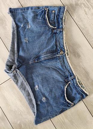Брендовые джинсовые короткие мини шорты