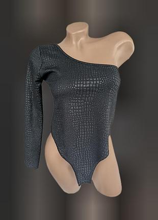Бодик женский с рукавом на одно плечо
