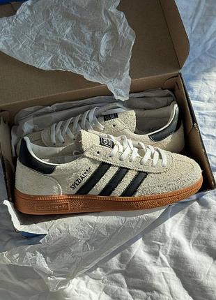 Жіночі кросівки adidas spezial handball beige бежеві кеди адідас