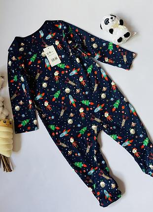 🌙 нова піжама сліп чоловічок mothercare для хлопчика 1–1,5 року