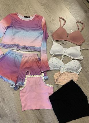 Пакет белье для девочки пижама бюстики на 146-152