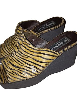 Pollini шлепанцы кожа