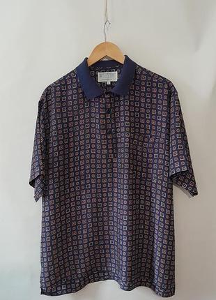 Мужское поло 100% натуральный шелк