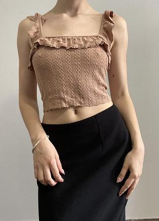 В’язаний топ zara