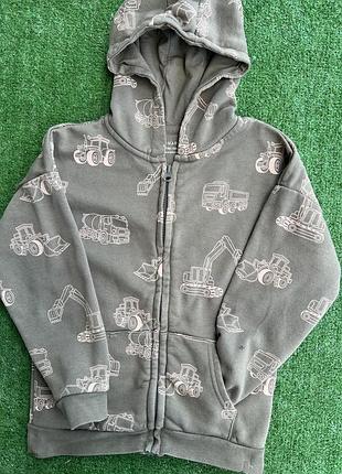 Зіп-худі з будівельною технікою