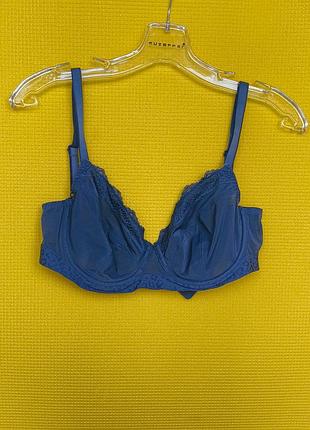🔥🔥🔥 невероятно шикарный темно-синий прозрачный бюстгальтер