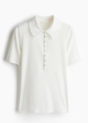 Поло біле h&m