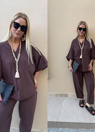 Стильный костюм свободного кроя туречки