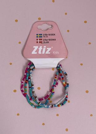 Милі дитячі браслети з бісеру, дитяча біжутерія