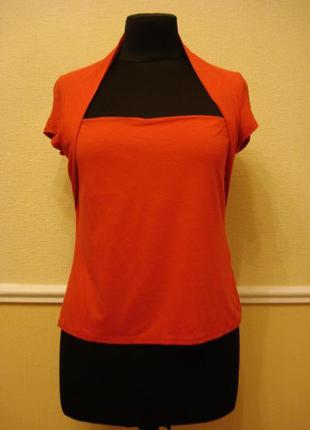 Літня кофтинка трикотажна футболка з коротким рукавом