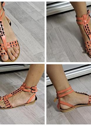 Сандалі босоніжки з ремінцями гладіатори