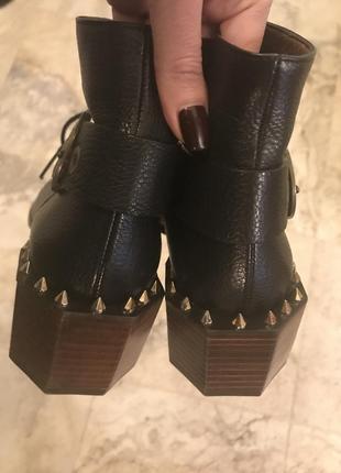 Кожаные ботинки черные, испания2 фото