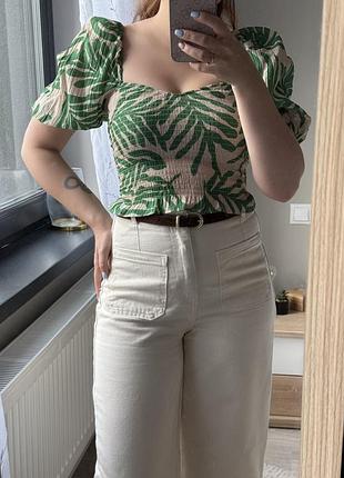 Топ h&m з рукавами xs