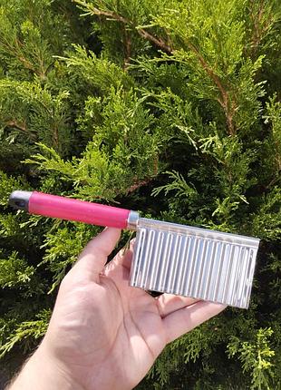 Ніж з нержавіючої сталі для хвилястої нарізки картоплі фрі, сиру, овочів лезо 10.5 см