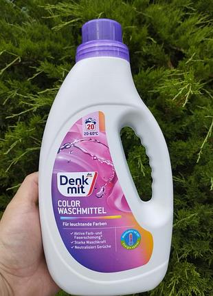 Гель для прання кольорової білизни denkmit colorwaschmittel 1.1 л