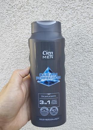 Чоловічий гель для душу cien men clean perfection 500 мл