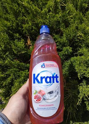 Концентрований засіб для миття посуду kraft pomegranate 850 мл