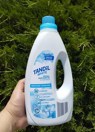 Гель для прання білих тканин tandil white 1.5 л / 42 цикли