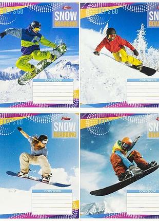 Зошити на 36 аркушів, клітинка,8 шт в наборі