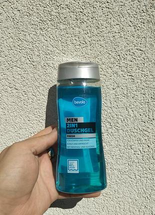 Чоловічий гель для душу bevola men fresh 3in1, 300 мл