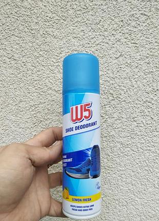 Дезодорант для взуття w5 shoe deodorant lemon fresh 200 мл
