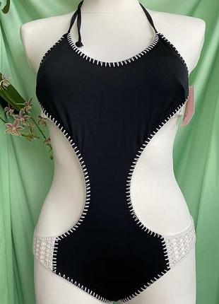 Черный купальник монокини (суставной) victorias secret