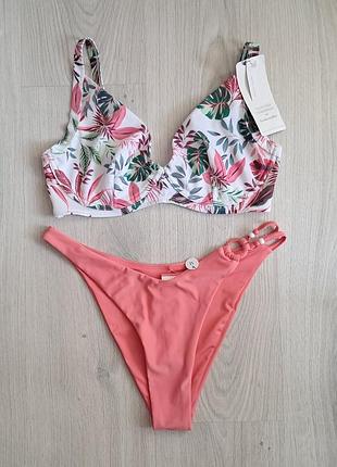 Купальник раздельный от hunkemoller 75с (34c), 75e (34dd/e), плавки размер м, l