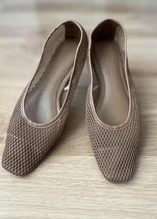 Туфли балетки в сеточку next