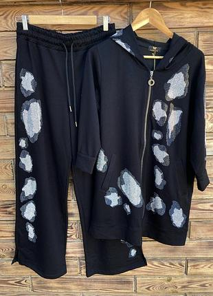 Жіночий стильний прогулянковий костюм 54-56 р. туреччина