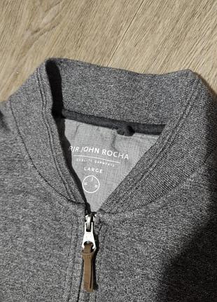 Мужская серая кофта на молнии размер xl