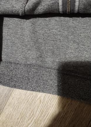 Мужская серая кофта на молнии размер xl