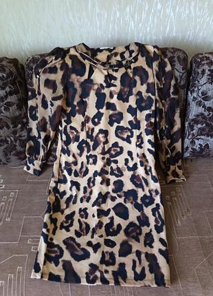 Базовое платье (трикотаж + шифон)