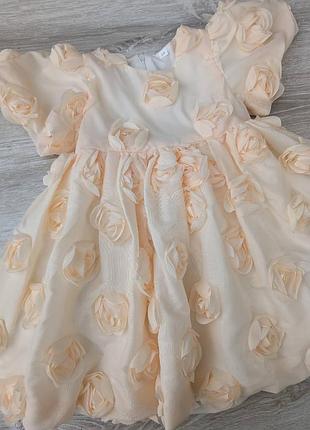 Ніжна нарядна сукня на дівчинку