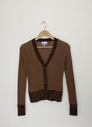 Приталений кардиган ganni
