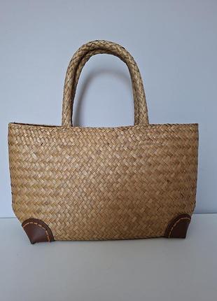 Плетена сумка-корзинка
