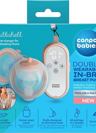Электрический молокоотсос двойной canpol babies milkshell мобильный (20/106)