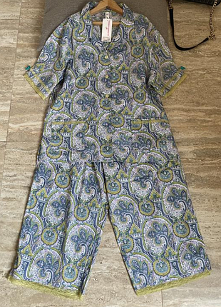 Піжама натуральна тканина малюнок орнамент із візерунками
