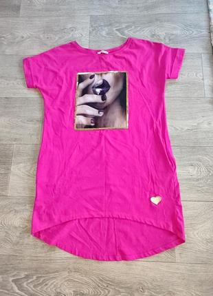 Подовжена туніка футболка