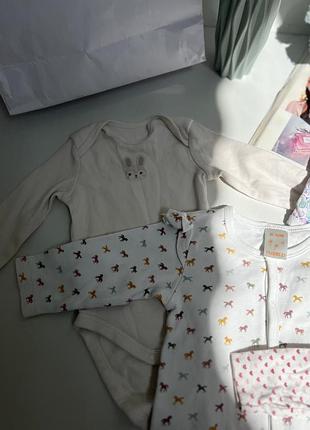 Комплект человечек и боди на девочку 💓 4