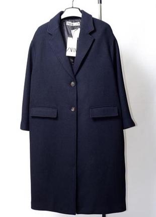 Вовняне пальто zara