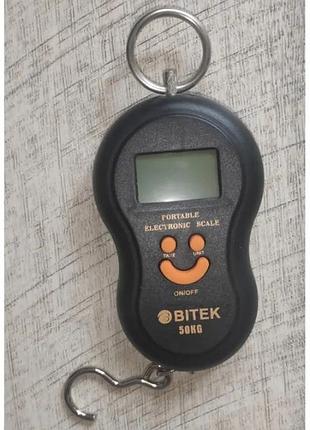 Весы канттер электронные bitek bt-601 smile до 50 кг черные