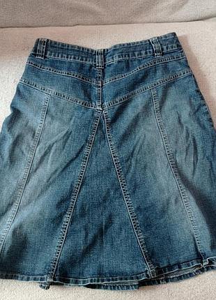 Джинсовая юбка миди 2