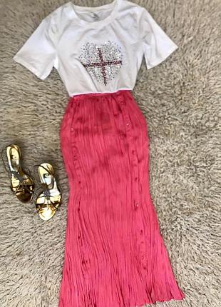 Длинная. юбка. плиссе