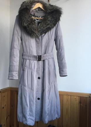 Куртка пальто со съемной меховой подкладкой