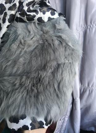 Куртка пальто зі знімною хутряною підкладкою3 фото